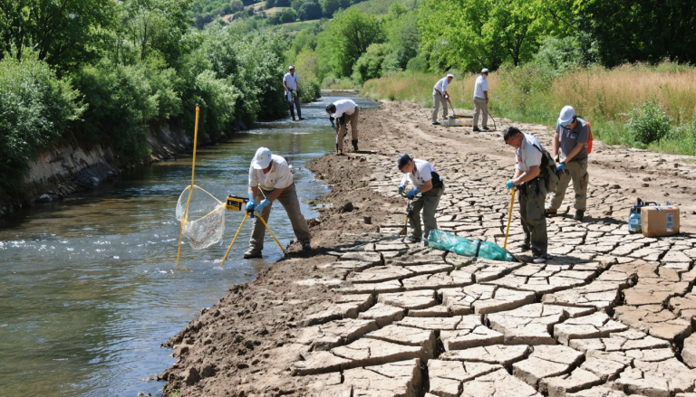En Corrèze, la sécheresse met à mal les cours d&rsquo;eau : immersion auprès des acteurs de la mesure du débit