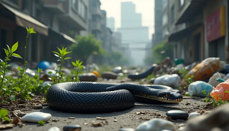 Les indices cruciaux sur la pollution urbaine révélés par le redoutable mamba noir d&rsquo;Afrique