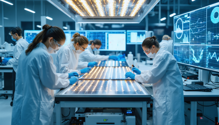 Nouvelle méthode innovante pour évaluer la performance des modules photovoltaïques tandem perovskite-silicium grâce à des simulateurs solaires à LED