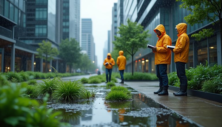 Réduction de la pollution lors des fortes pluies : Les chercheurs évaluent l&rsquo;impact des solutions basées sur la nature en milieu urbain